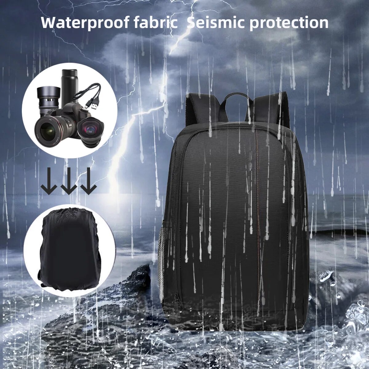 Waterproof DSLR Camera Bag - Multi-functional Outdoor Backpack