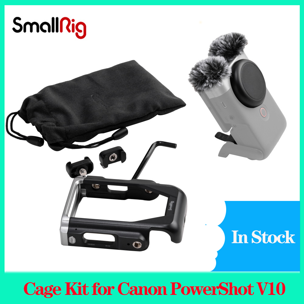 Canon PowerShot V10 Cage Kit + Furry Windshield