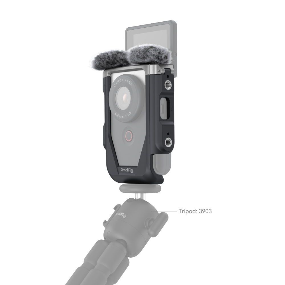 Canon PowerShot V10 Cage Kit + Furry Windshield