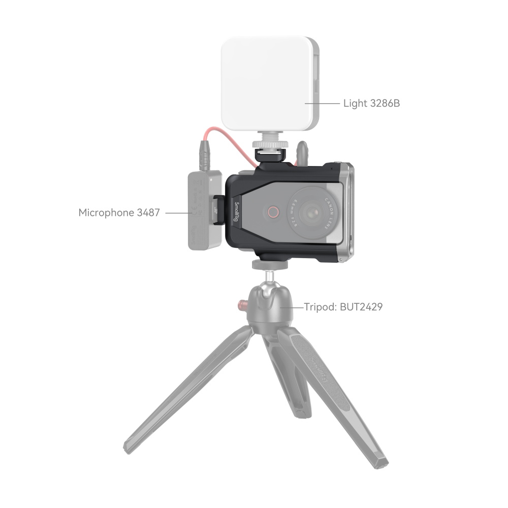 Canon PowerShot V10 Cage Kit + Furry Windshield