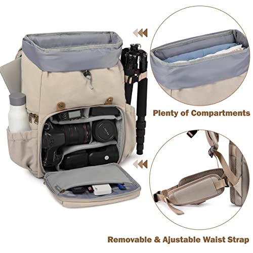 Camera Backpack with Rain Cover and Tripod Holder