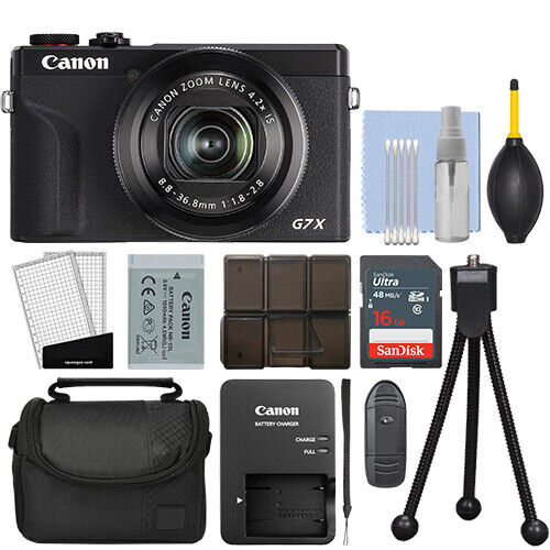 Canon G7X Mark III 4K Camera - 16GB Kit