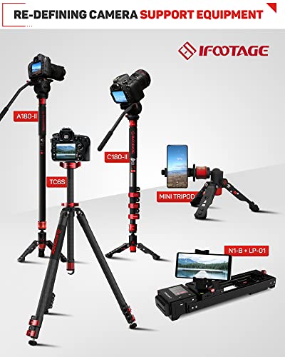 Carbon Fiber Camera Monopod with Base Tripod Compatibility