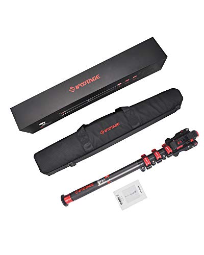 Carbon Fiber Camera Monopod with Base Tripod Compatibility