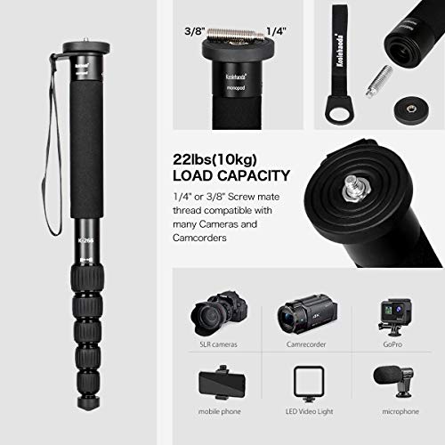 Portable Aluminum Monopod for Compact Cameras
