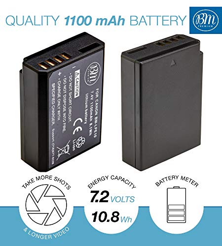 2 Canon LP-E10 Lithium Ion Batteries