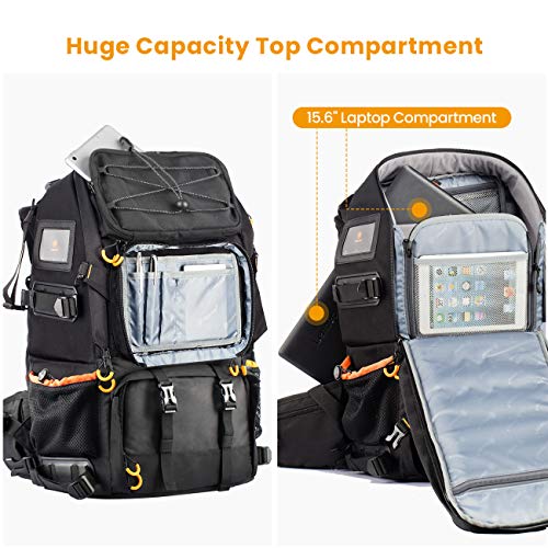 TARION 2-in-1 Camera Backpack with Bonus Bag