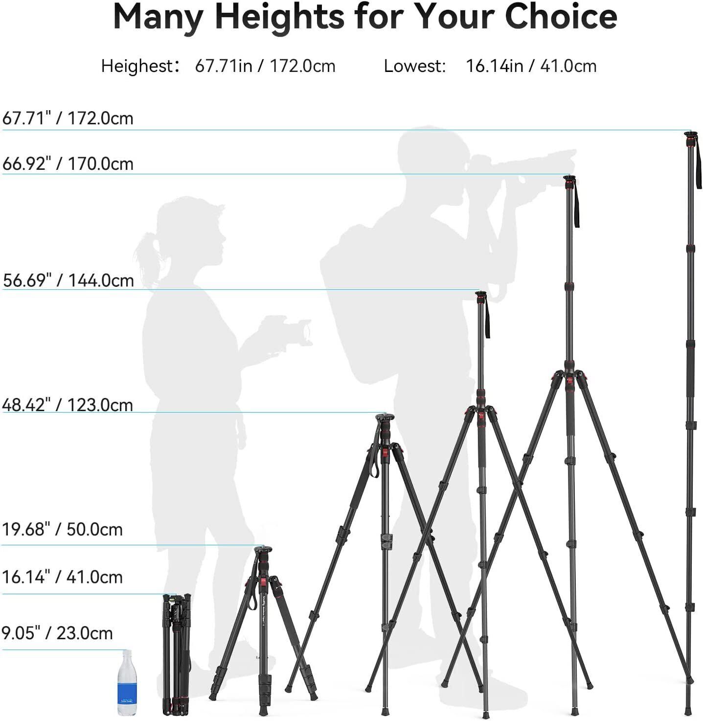 SmallRig 68" Camera Travel Tripod