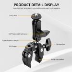 Camera Clamp Mount w/ Ballhead for Canon/Nikon DSLR