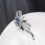 Blue Vintage Crystal Brooch and Hat Pin