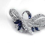 Blue Vintage Crystal Brooch and Hat Pin