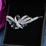 Blue Vintage Crystal Brooch and Hat Pin