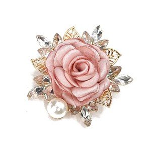 Rose Flower Brooch Pin for Weddings and Parties