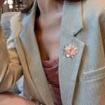 Rose Flower Brooch Pin for Weddings and Parties