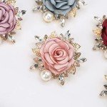 Rose Flower Brooch Pin for Weddings and Parties