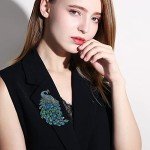 Sparkling Peacock Brooch Pin for Women and Girls
