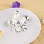 Elegant Floral Crystal Brooch Pin for Women
