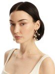 Ivory Enamel Cherry Blossom Earrings by Oscar de la Renta