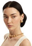 Oscar de la Renta Crystal Artichoke Earrings
