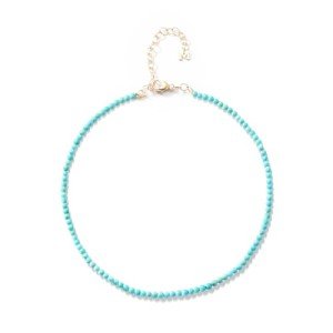 4mm Round Turquoise Bead Bracelet