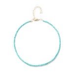 4mm Round Turquoise Bead Bracelet