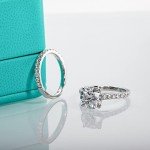 AnuClub 4ct Moissanite Wedding Ring Set for Women