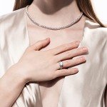 AnuClub 4ct Moissanite Wedding Ring Set for Women