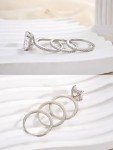 Radiant Cut 4.0ct Engagement Ring Set