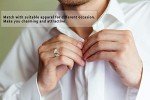 ALAIN RAPHAEL Two-Tone Wedding Band Set for Couples