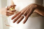 ALAIN RAPHAEL Two-Tone Wedding Band Set for Couples