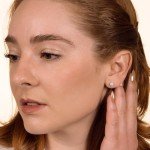Lab Diamond Round Stud Earrings in Sterling Silver