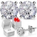 Lab Created Diamond 0.5 Carat Stud Earrings