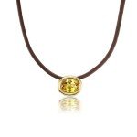 Citrine Yellow Scuba Necklace
