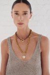 Citrine Yellow Scuba Necklace
