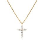 Gold Plated Cross Necklace for Women by PAVOI