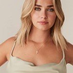 Gold Plated Cross Necklace for Women by PAVOI