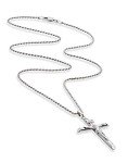 Miabella Sterling Silver Crucifix Necklace with Chain