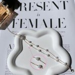 Dainty Gold Pearl Bracelet for Women