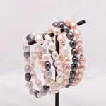 Freshwater Baroque Pearl Stretch Bracelet - 7 Inch