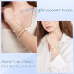 Cute 6MM Pearl Bracelets with 18K Gold Plating