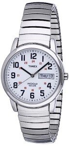 Timex Men's Easy Reader Silver-Tone Day-Date Watch
