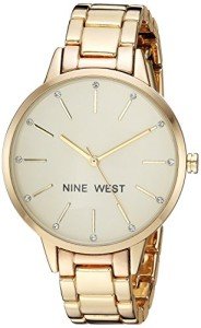 Gold-Tone Crystal Bracelet Watch by Nine West