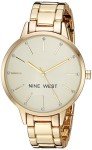 Gold-Tone Crystal Bracelet Watch by Nine West