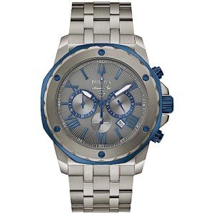 Bulova Men's Marine Star Gray & Blue Chronograph Watch