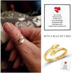 Adjustable Silver Hug Rings for Women