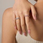 Sparkling Bow Jewelry Set with Rings and Earrings