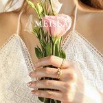 Celestial Moon and Star Gold Plated Ring Set