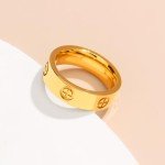 Gold Friendship Rings for Women: CZ Wedding Band