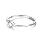 Sterling Silver Love Knot Friendship Ring - Size 7