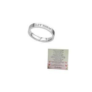 Inspirational Stainless Steel Friendship Ring for Women